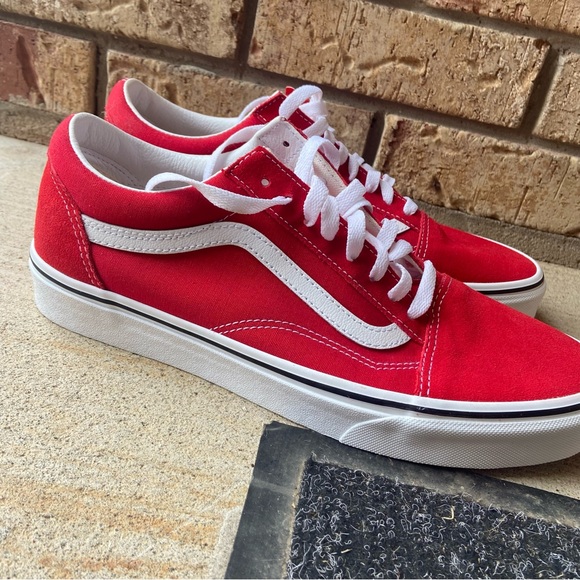 Red Old Skool Vans - Picture 4 of 5
